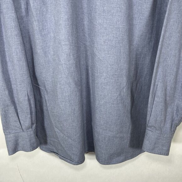 J Crew Button Up Shirt Mens Size Medium Light Blue Long Sleeve Oxford Pocket - Picture 14 of 14